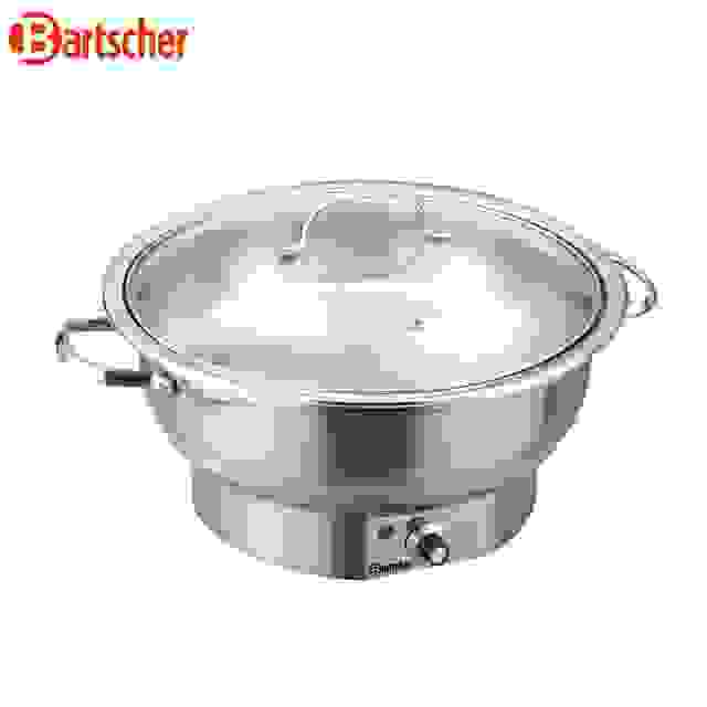 Chafing Dish kulatý se skleněným poklopem 