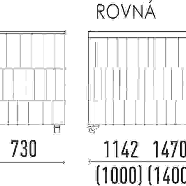 Neutrální pracovní modul rovný 2000 NE