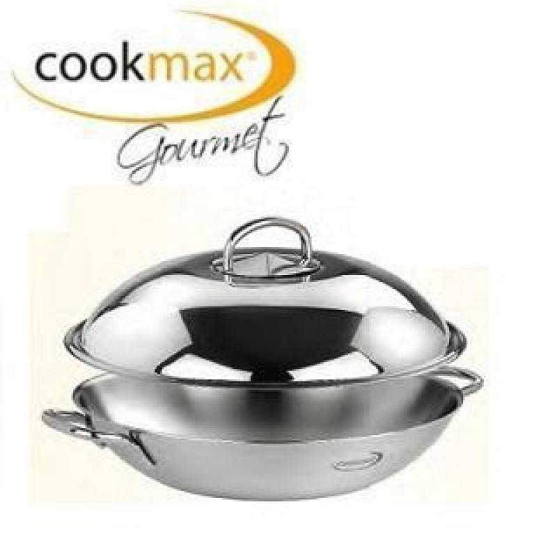 Cookmax Gourmet pánev Wok s poklicí