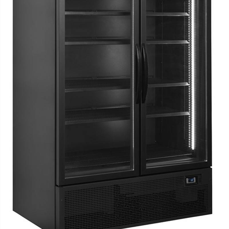 Malá prosklená chladicí skříň TEFCOLD FSC1200H BLACK