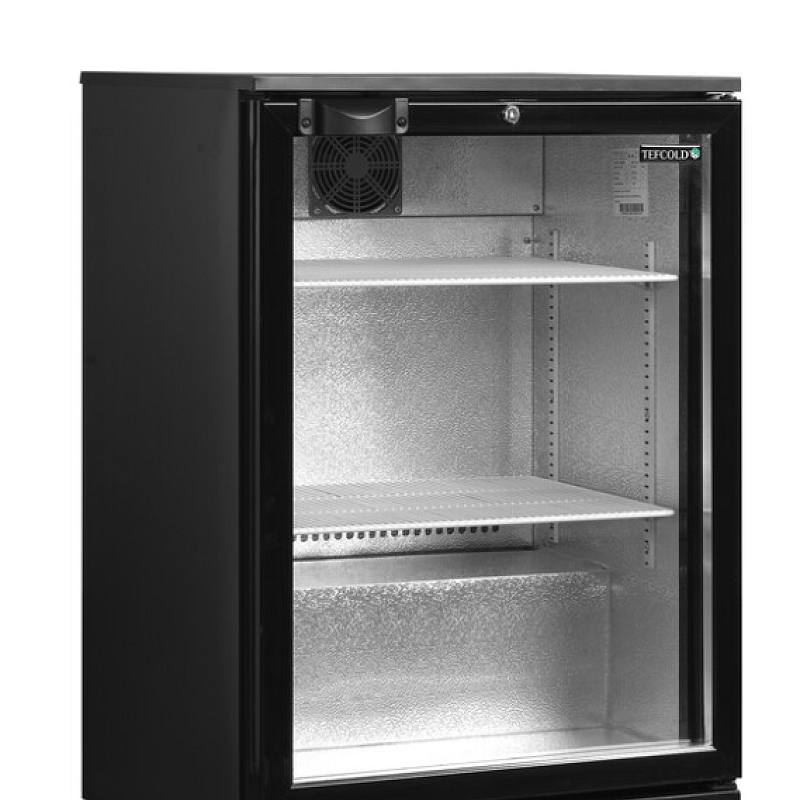 Minibar prosklené křídlové dveře, černá TEFCOLD DB126H