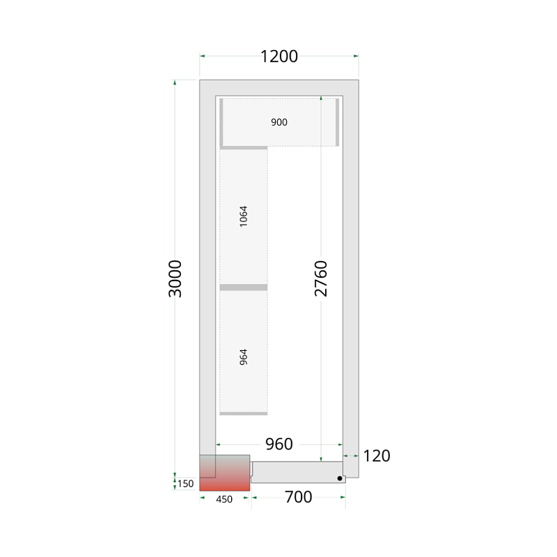 Panely ke stavebnicovým boxům 120 mm CR 120x300x220