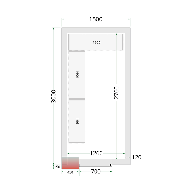 Panely ke stavebnicovým boxům 120 mm CR 150x300x220