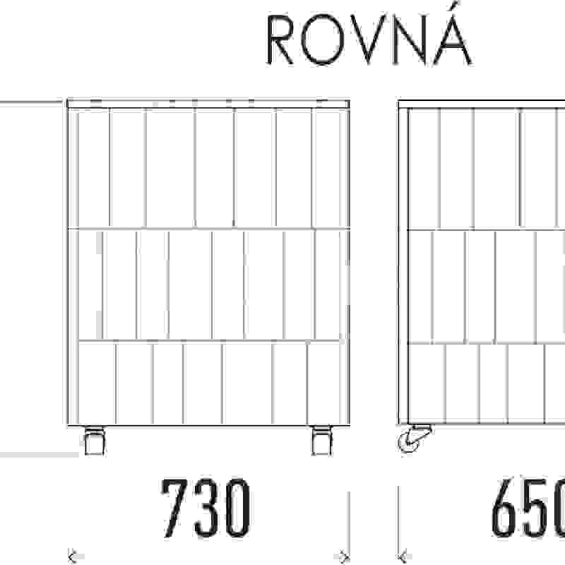 Neutrální pracovní modul rovný 650 NE