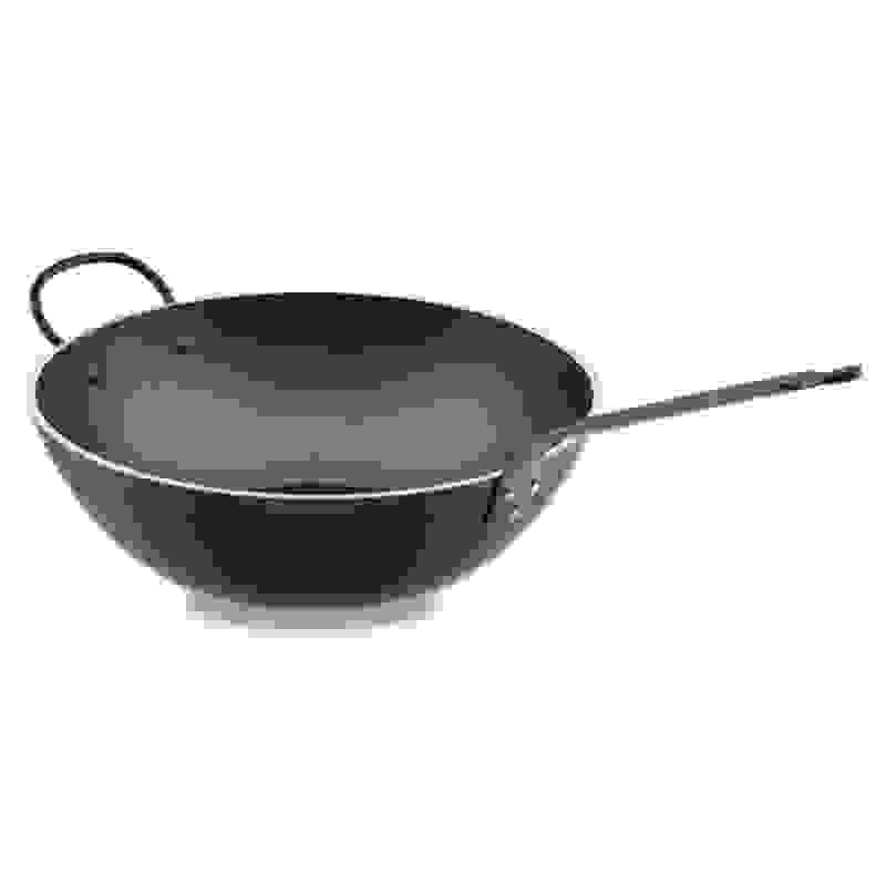 Pánev WOK 30 cm – modrá ocel